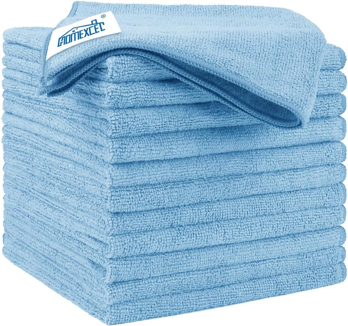 SnelShoppen - 12 Stuks Microvezeldoeken 31.7 x 31.8 cm - Ultra-Absorberende, Lintvrije Schoonmaakdoeken voor Auto, Keuken en Thuis - Perfect voor Vlek