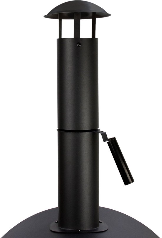 Pizza oven - zwart - 156 cm hoog - met pizzaschep & pizzasteen — afbeelding 3