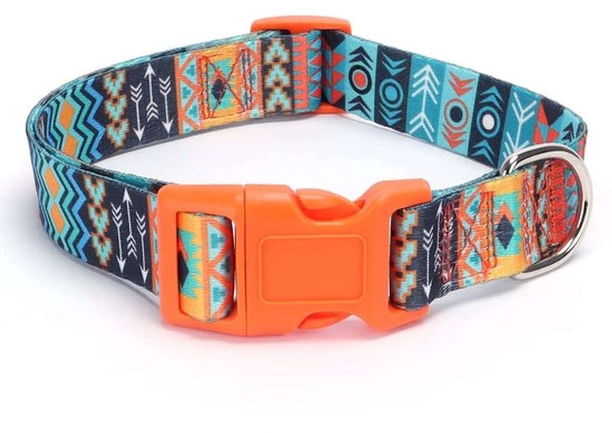Hondenhalsband Verstelbaar - Zachte Puppyhalsband - Snelsluiting - Training - Geschikt voor Kleine/Middelgrote/Grote Honden - Kraagmaat S/M/L - Hondentuig