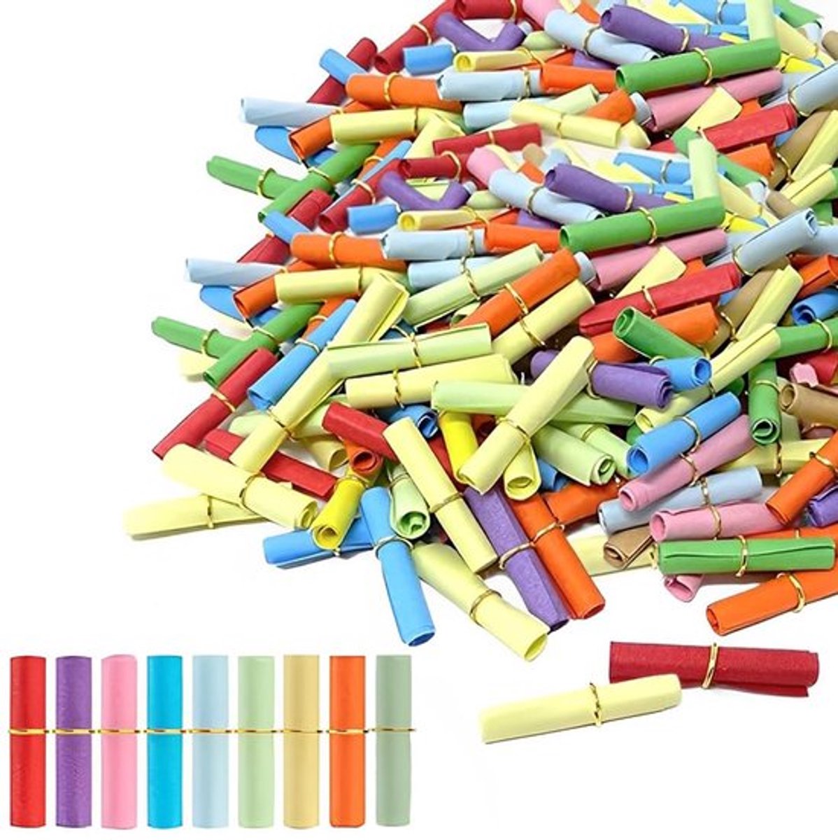Etiketten 200 Stuks - Kleurrijke Stickers - Losse Etiketten - Schrijfbare Etiketten - Voor Kinderverjaardag - Hoogwaardig Papier - Notitietiketten