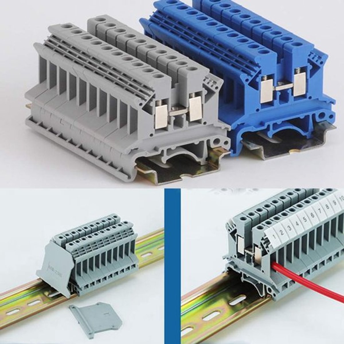 DIN-rail - Hoogwaardige Stalen Rails - 3 Stuks - 35 mm Breed - Schakelkast Inbouw - 200 mm Lengte - Geschikt voor Verdeelkasten