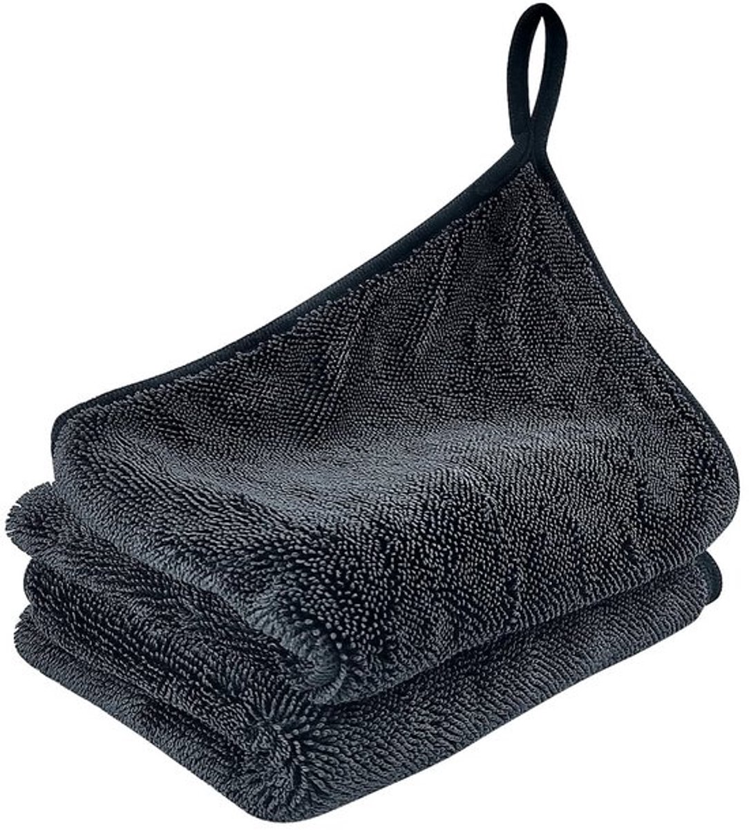 Microvezeldoek 2 Stuks - Droogdoek Douche - Multifunctioneel - 40 x 60 cm - Grijs - Krachtige Absorptie