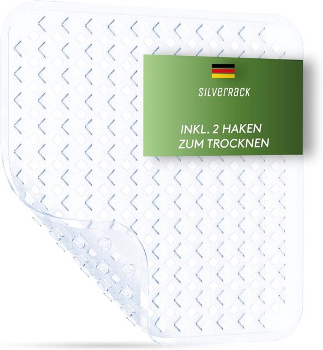 SnelShoppen - Antislip Douchemats 53 x 53 cm - Veilig en Kindvriendelijk - BPA Vrij - Machinewasbaar en Schimmelbestendig - Transparant