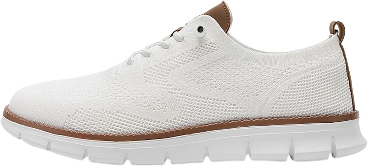 Currero Schoenen Heren Sneakers Comfortabel Wandelschoenen Casual Volwassenen 42.5 Wit