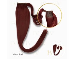 HairVibe Synthetische Wrap-Around Ponytail - SH-Baddie, Lange Krullen, Omwikkelbare Haarclip, Kunsthaar