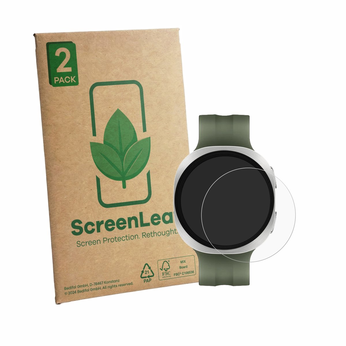 2 Stuks Screenprotector voor Samsung Galaxy Watch 9 (40 mm) - Hoogwaardige Beschermfolie transparant