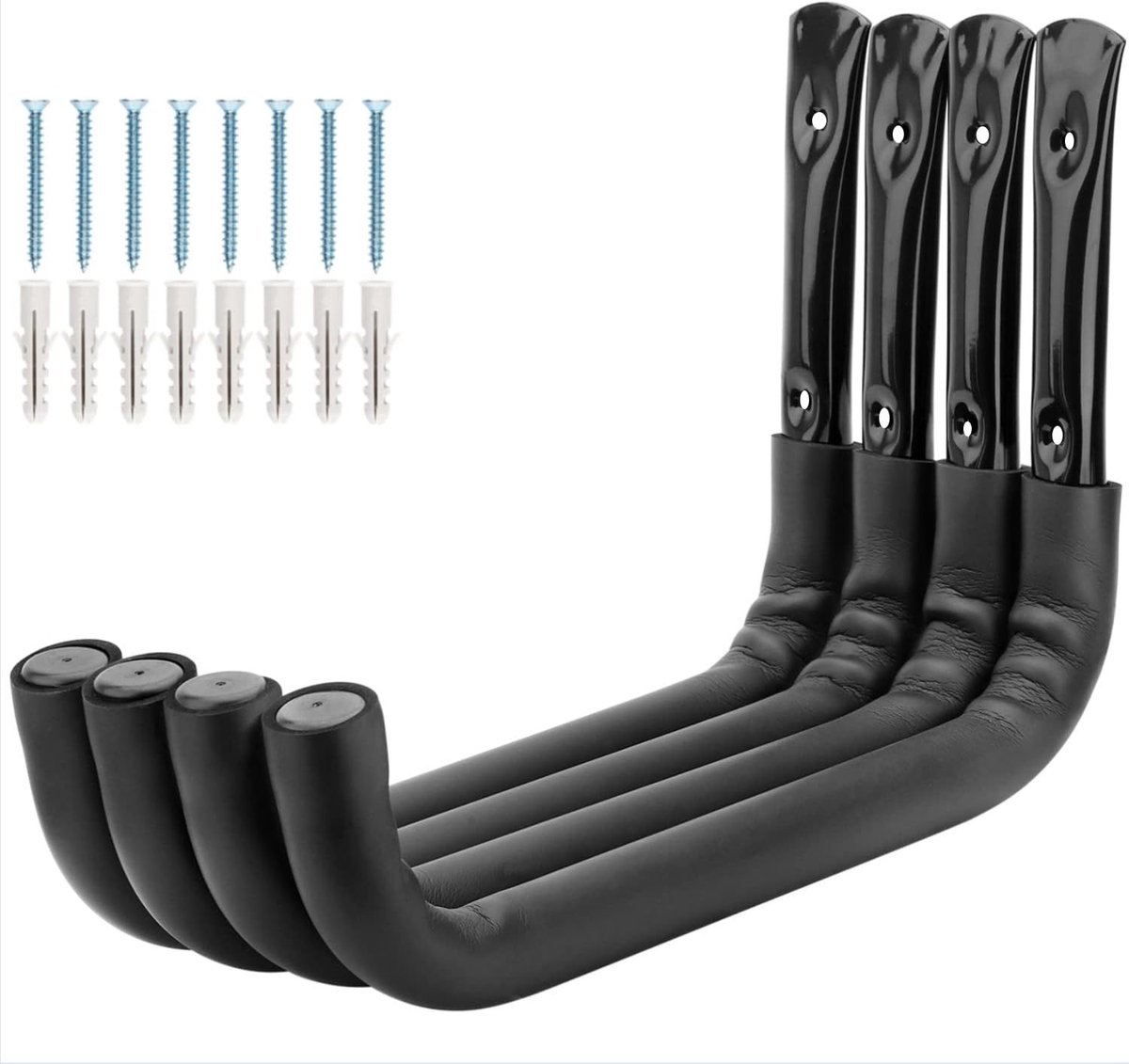 Robuuste Opslaghaken 39cm voor Garage - Wandbevestiging voor Kayak, Ladder, Surfboard en Fiets - Ideaal voor Ruimtebesparing en Organisatie (26.5 x 39cm)