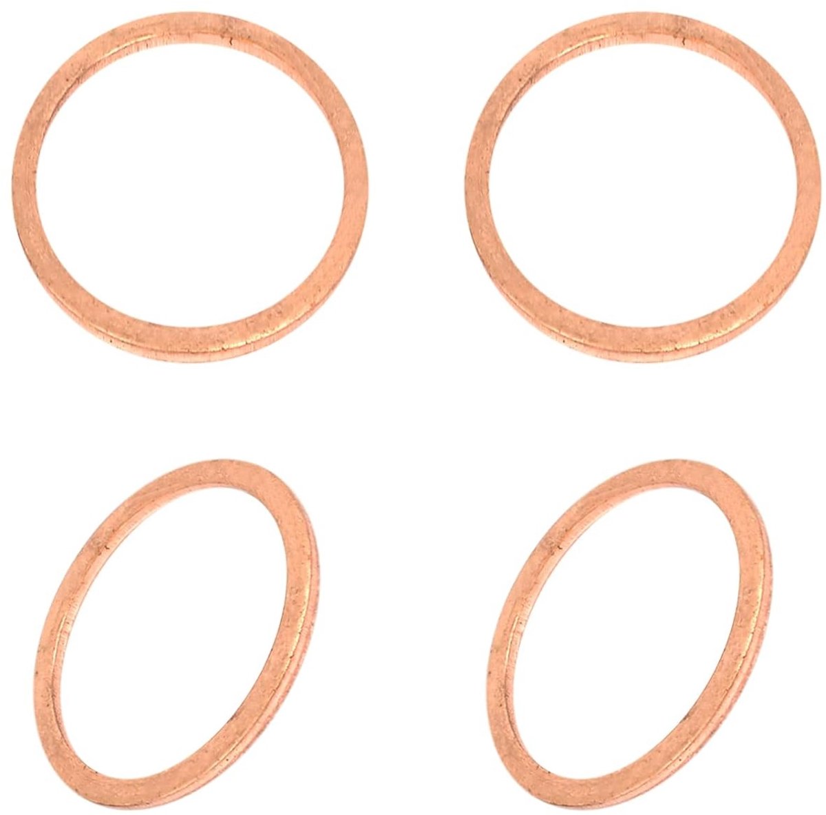 30mm x 36mm x 2mm Plat Koperen Afsluitringen - 4 Stuks - Geschikt voor Industriële Machines en M30 Schroeven - Duurzame Koppelingen en Afdichtingen