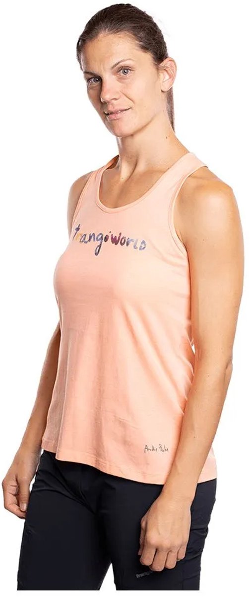 Trangoworld Tierra Mouwloos T-shirt Vrouw Peach Nectar