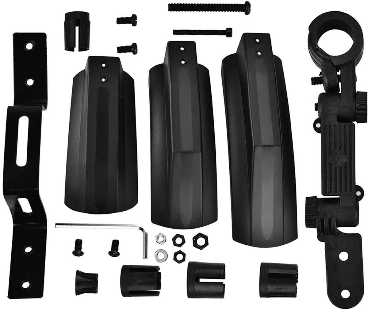 Dailygoods- Spatbord Set - Voorspatbord/Achterspatbord - Slagvast PP-kunststof - Fietsaccessoires - Waterdicht - Lichtgewicht 380 g