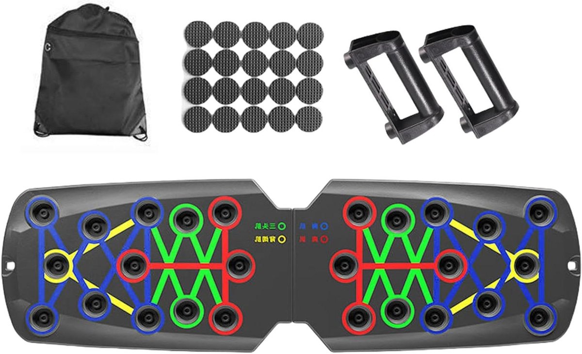 Push-up Bord - Fitness Trainer - Spieropbouw Thuis - Verstelbare Hoogte - One Size - J