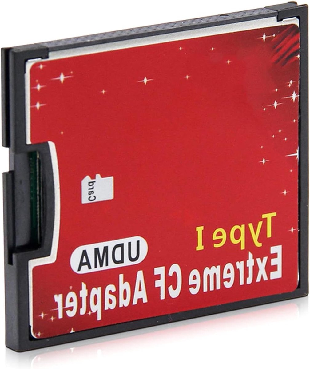 Geheugenkaart Adapter - TF naar CF - Bestanden Overzetten - SD 3.0 Compatibel - 4.3 cm - Zwart