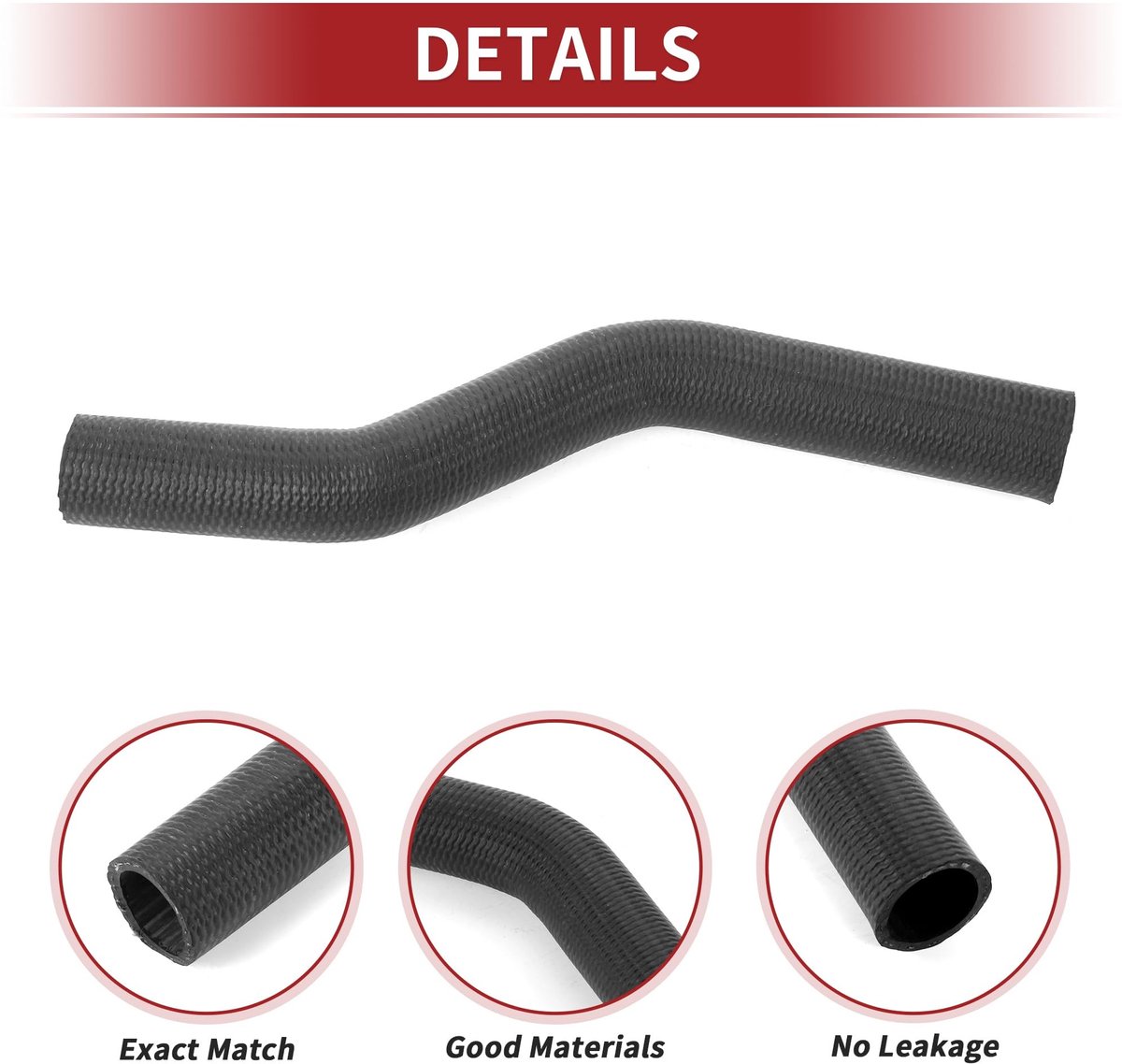 Dailygoods- Radiatorslang Rubber - Goede Afdichting - Voor Toyota Solara 2.4L 4CYL 2004-2008 - Voor Toyota Camry 2.4L 4CYL 2002-2006 - Hittebestendig - Slijtvast - Koelslang
