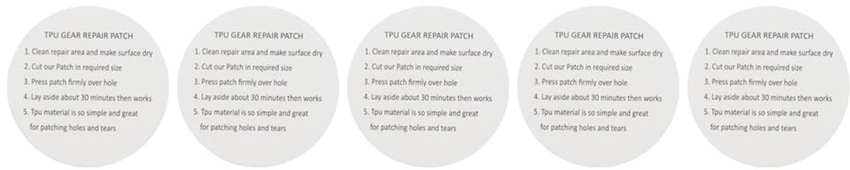 Dailygoods- Reparatietape Waterdicht - Reparatie Patches - Transparante Reparatiepleisters - Opblaasbaar Materiaal - Eenvoudig aan te brengen - Sterke Zelfklevende Achterkant - Reparatiepatch