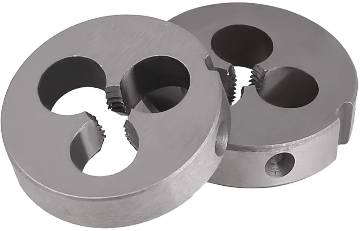 Dailygoods - 2 Stuks Metrische Ronde Snijplaten voor Draadsnijden