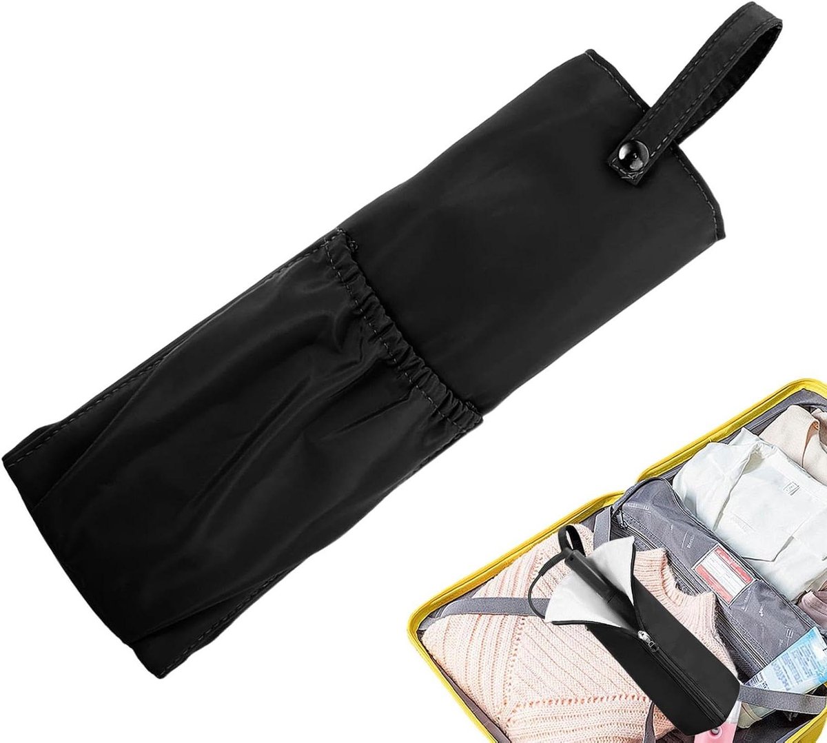 Opbergtas Stijltang - Haarstyling Houder - Styling Organisatie - Hittebestendig Waterdicht - 30 x 12 cm - Zwart