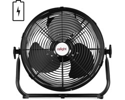 Vloerventilator ø30cm 12W 5200mHa accu zwart
