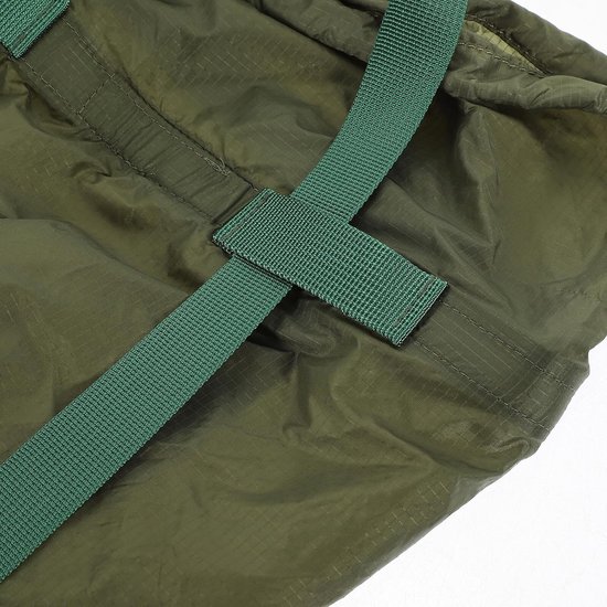 Slaapzak Compressiezak - Opbergzak Quilt - Outdoor Kamperen - Waterbestendig Nylon - 18x38 cm - Groen — afbeelding 5