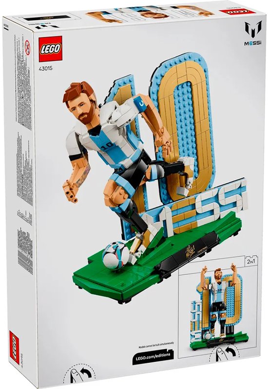 LEGO Editions Lionel Messi – Voetballegende Voetbal Speelgoed voor Kinderen - 43015