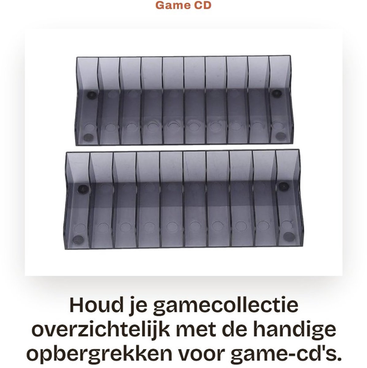 Dailygoods- Opbergrekken grote capaciteit - Opbergstandaard - Spel-cd-opbergplanken - Duurzaam ABS-materiaal - Compacte afmetingen 17x17x30 cm - Uitbreidbaar ontwerp - Game-opslag