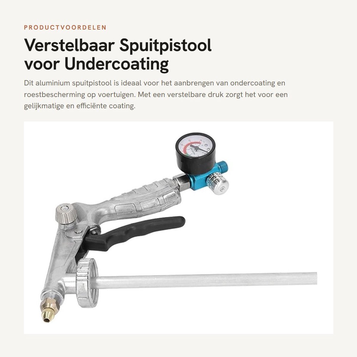 Dailygoods - Verstelbaar Spuitpistool voor Undercoating