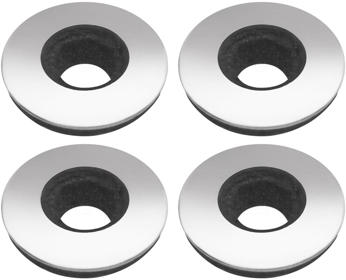 Dailygoods- Afdichtringen 100 stuks - 304 Roestvrij Staal/Neopreen EPDM - Buitendiameter 16 mm - Binnendiameter 6,3 mm - Dikte 2,5 mm - Corrosiebestendig - Afdichtschijven