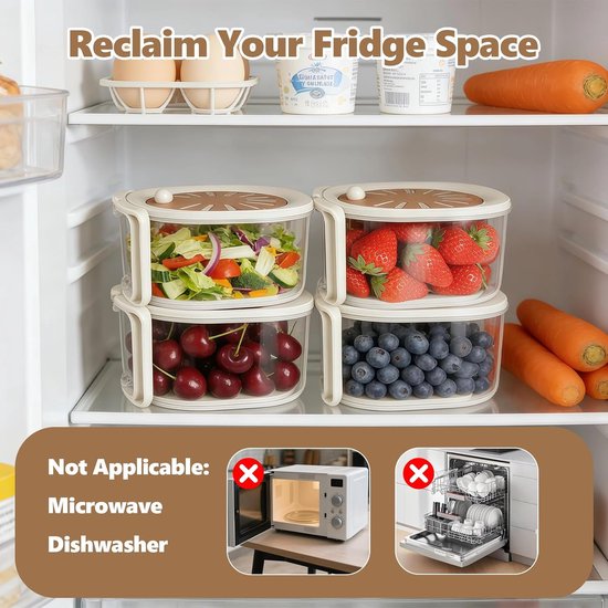 Afdruipmand - Filtermand - Fruitwasmand - Groentewasmend - Met filter - Afneembaar - Met afdruipgaatjes - Inklapbare handgreep - Keukenaccessoires - Geschikt voor keuken, kamperen, buitengebruik (bruin, 15*8,5 cm) — afbeelding 2