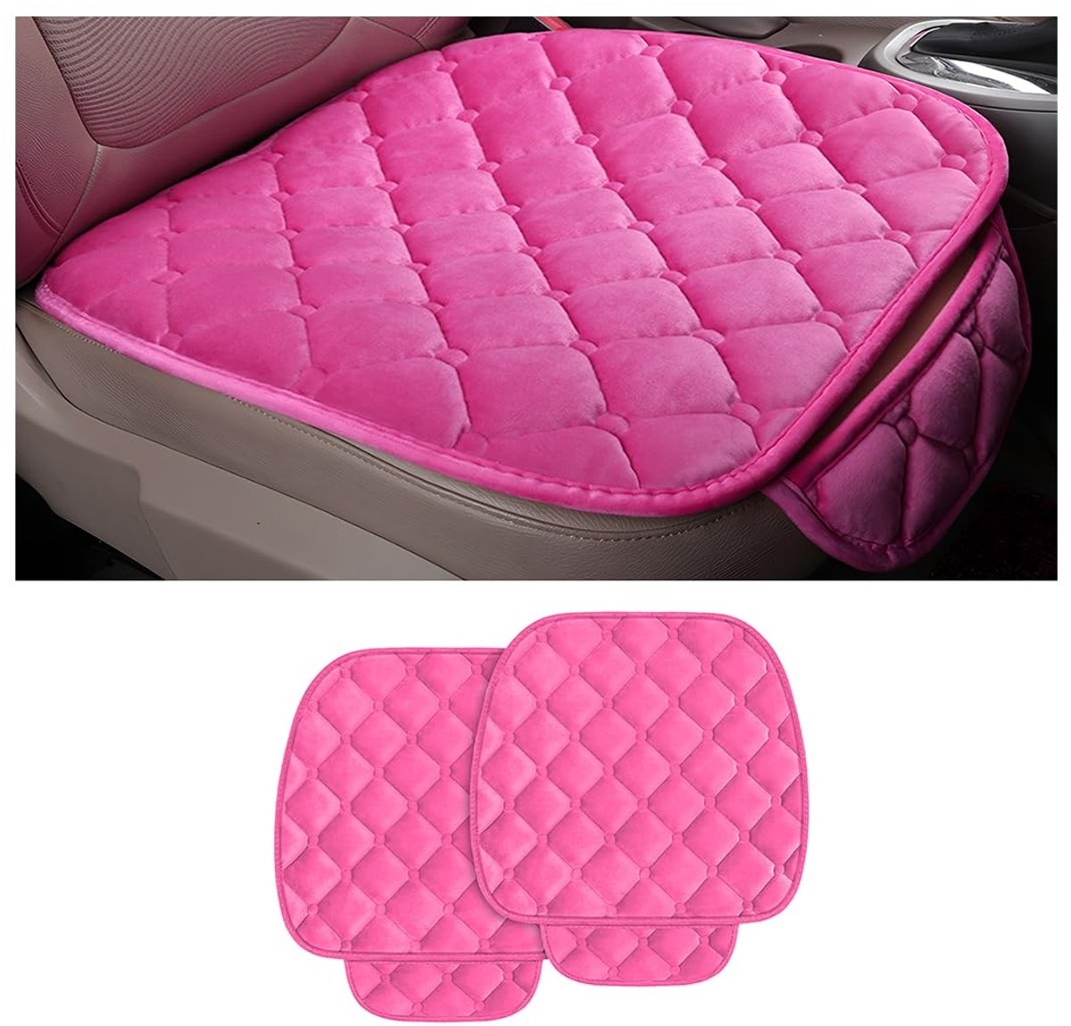 Dailygoods- Stoelhoes Hoogwaardige Katoen/Wollen Stof - Autostoelbeschermer - Universele Hoes - Antislip - Waterdicht - Zacht Comfort - Autostoelhoes