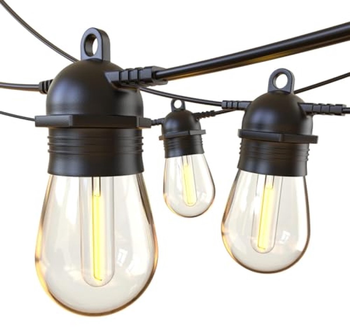 31M LED Lichtsnoer Buiten S14 Bollen Warm Wit - ModernStore - IP65 Waterdicht Uitbreidbaar