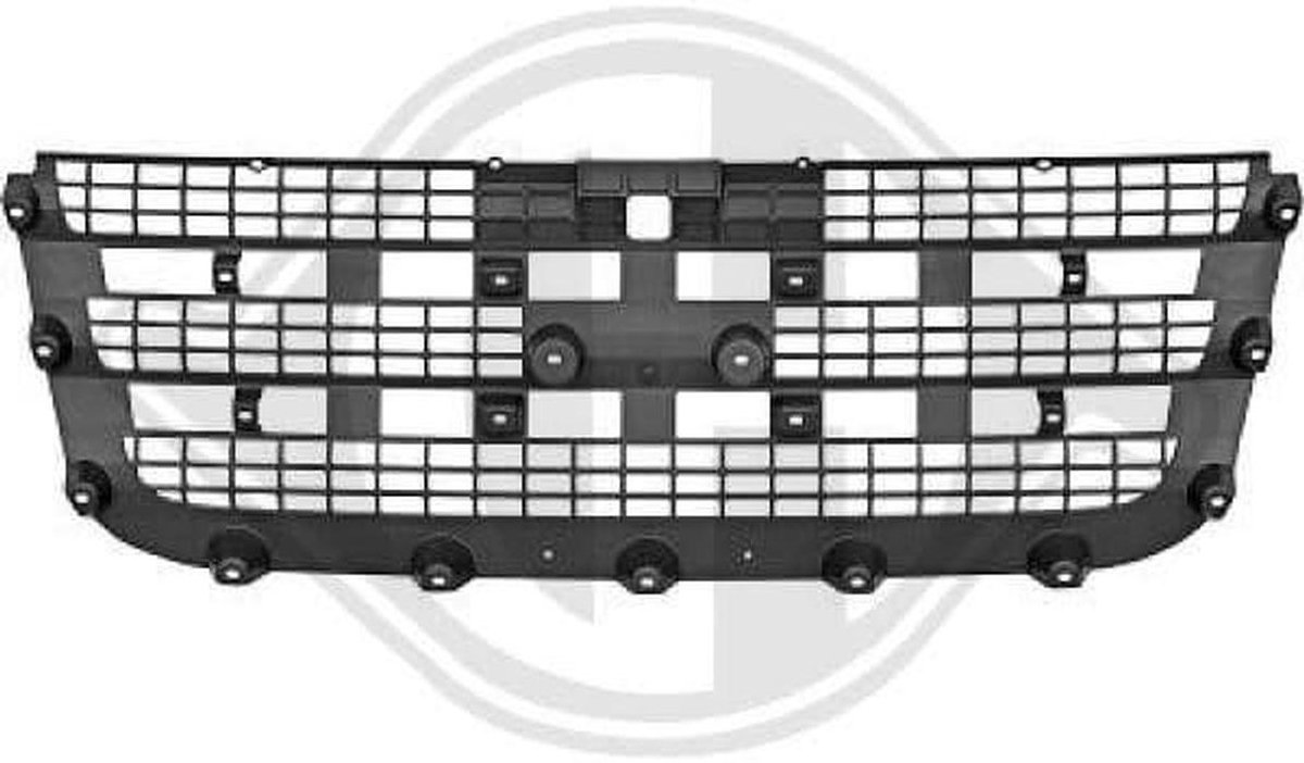 Radiatorrooster - Grille Voorgrille - Auto Onderdelen - Mat Zwart - 102 x 34 x 5 cm - Zwart