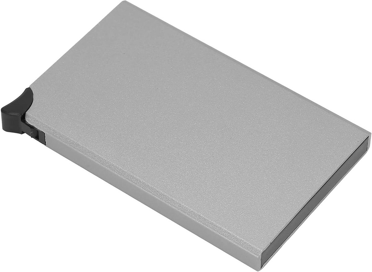 Kaarthouder - Creditcardetui Visitekaarthouder - Zakelijk Gebruik - Antidiefstal Bescherming - 11 x 7.98 x 3 cm - Grijs
