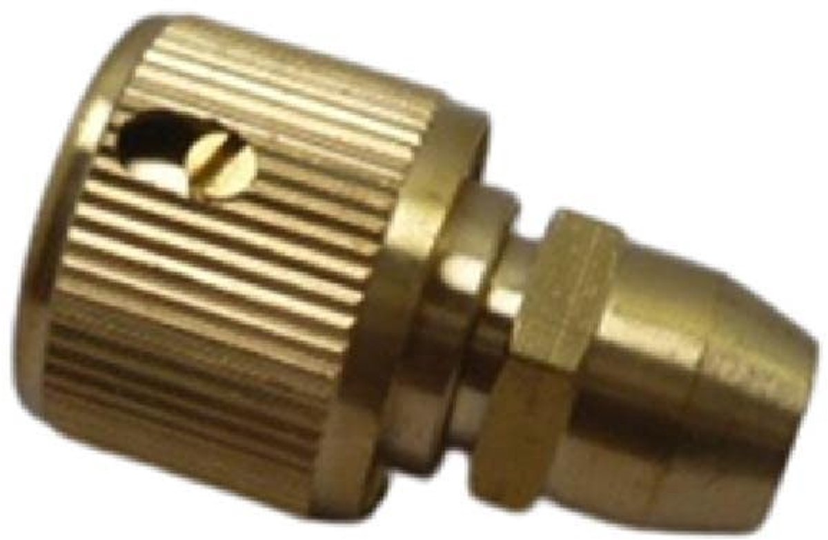 Dailygoods - Messing Slang Connector - Tuinslang Koppeling - Duurzaam en Corrosiebestendig - 3/8" Formaat - Snelkoppeling Adapter - Geschikt voor Tuin...