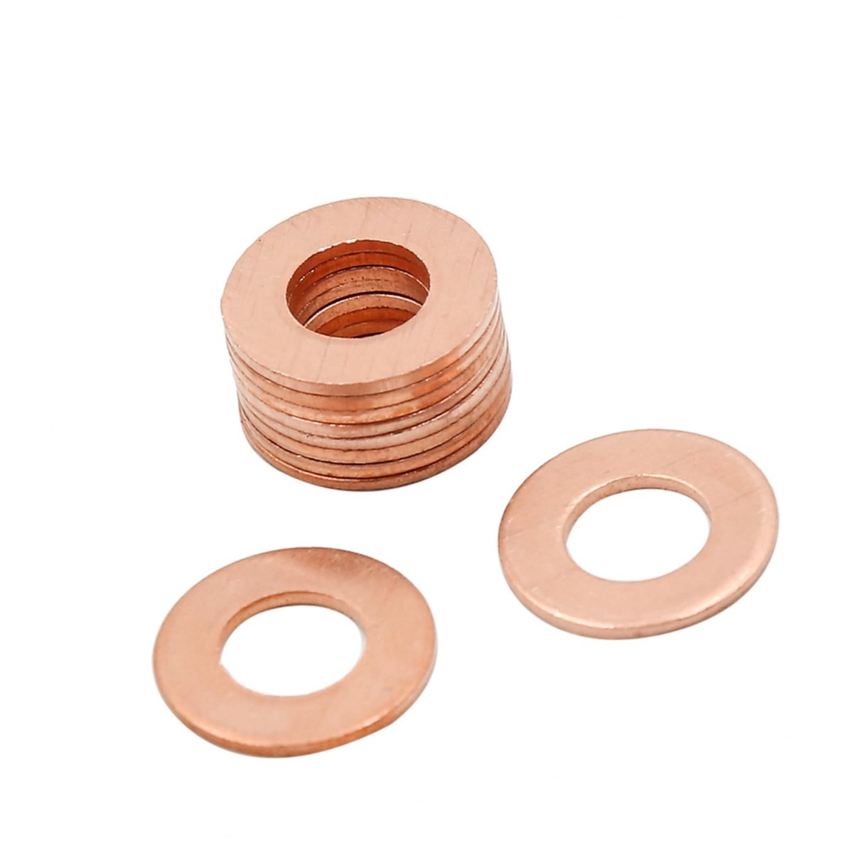 Dailygoods - 10 Stuks Koperen Afdichtingsringen met 7 mm Binnendiameter