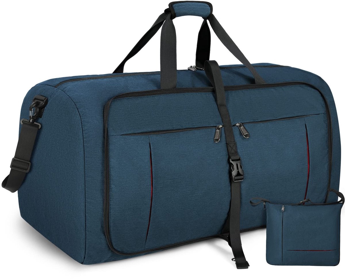 Dailygoods- Opvouwbare Reistas 65L - Waterdichte Sporttas - Weekendtas - Lichtgewicht Reistas - Reistas voor Dames/Heren - Sterke YKK-Ritsen