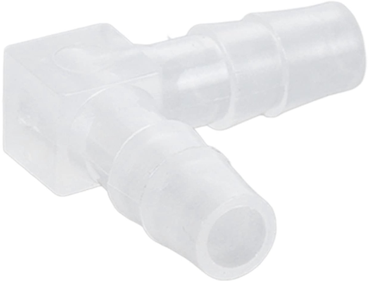 Dailygoods - 90 Graden Elleboog Slangpilaar - Slangaansluiting - Zwart - Adapter - 10 Stuks - Geschikt voor Aquarium en Waterleidingen - 6mm