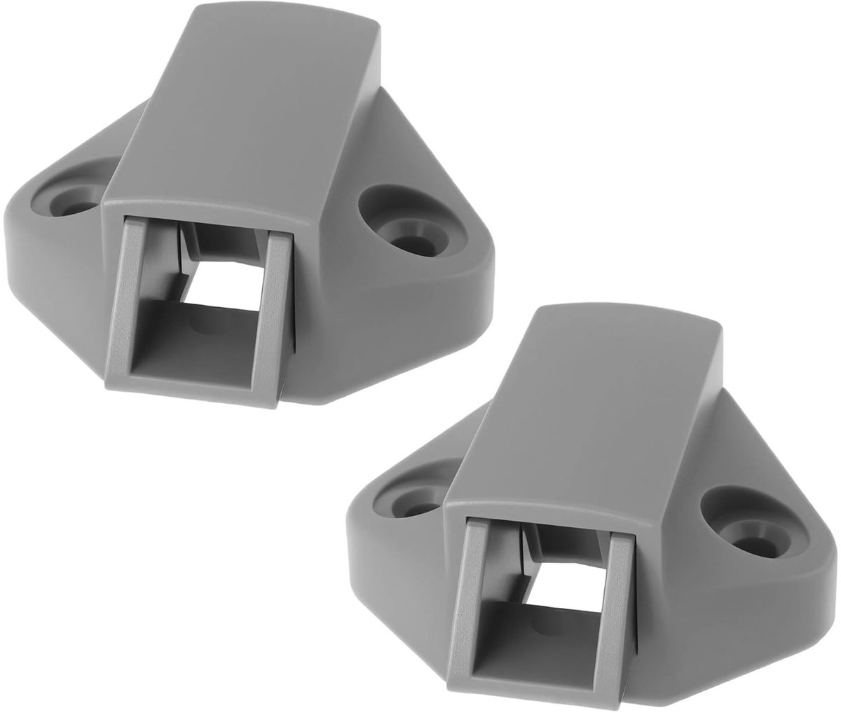 Dailygoods- Kastdeur Handgreep Nylon Basis - Half Maan Push Lock - Kastsloten - Eenvoudige Installatie - 2 Stuks - Totale Afmetingen 50x48x22 mm - Kastslot