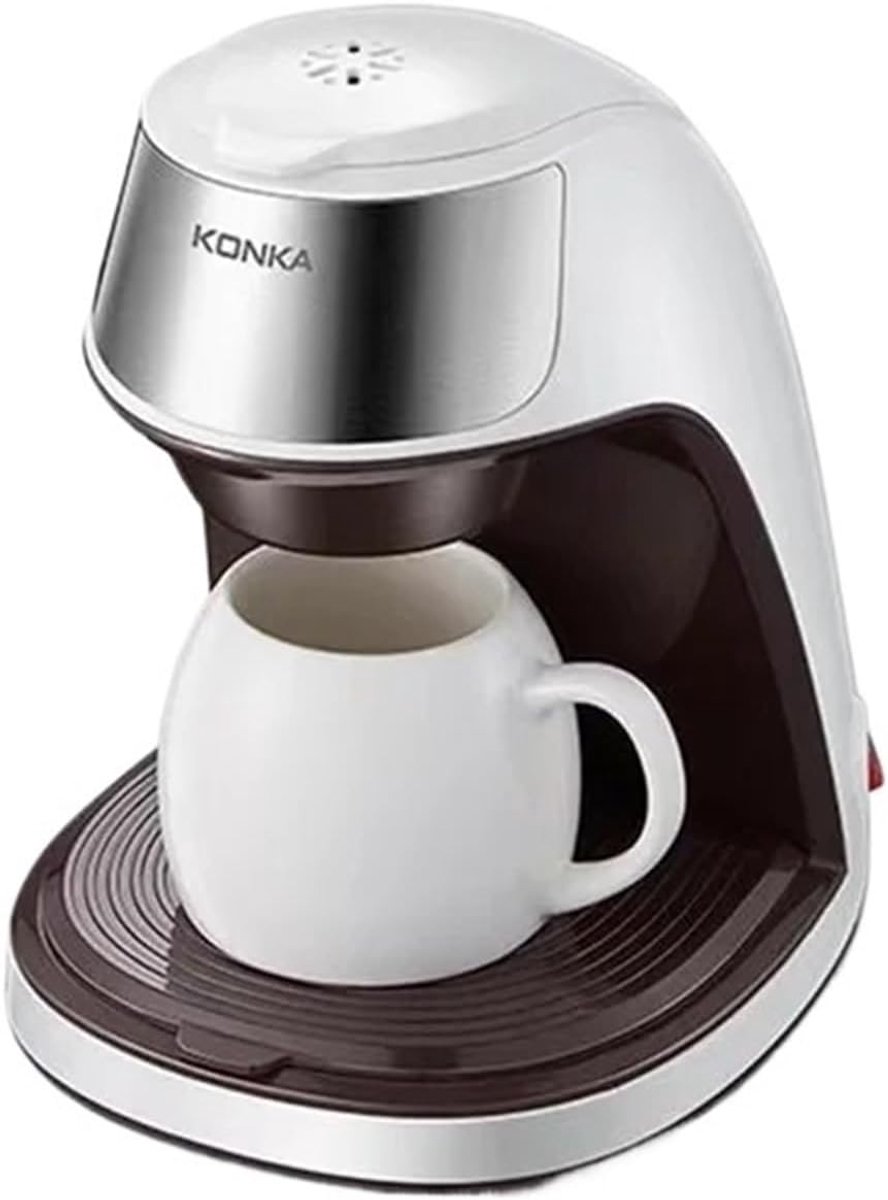 Mini-Koffiezetapparaat - Draagbaar - Automatisch Filterkoffiezetapparaat - Elektrisch Koffiezetapparaat - Wit