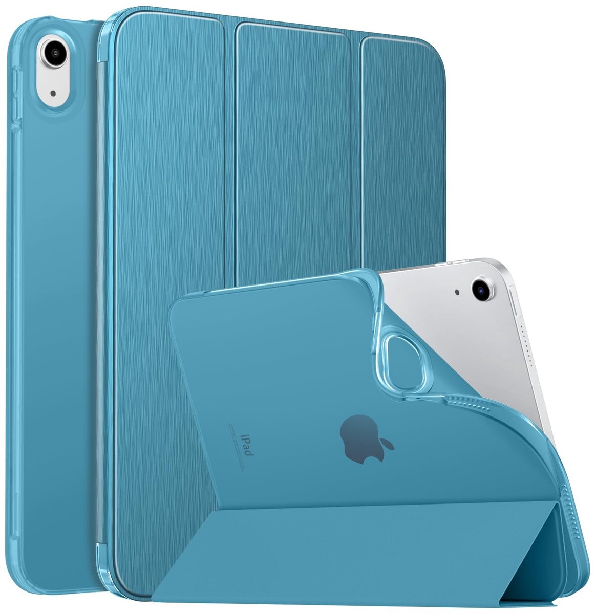 Dailygoods- iPad Hoesje 10e Generatie - Slanke Beschermhoes - Verstelbare Hoeken - Automatisch Waken/Slapen - TPU Matte Achterkant - Lichtgewicht Design - Tablethoes