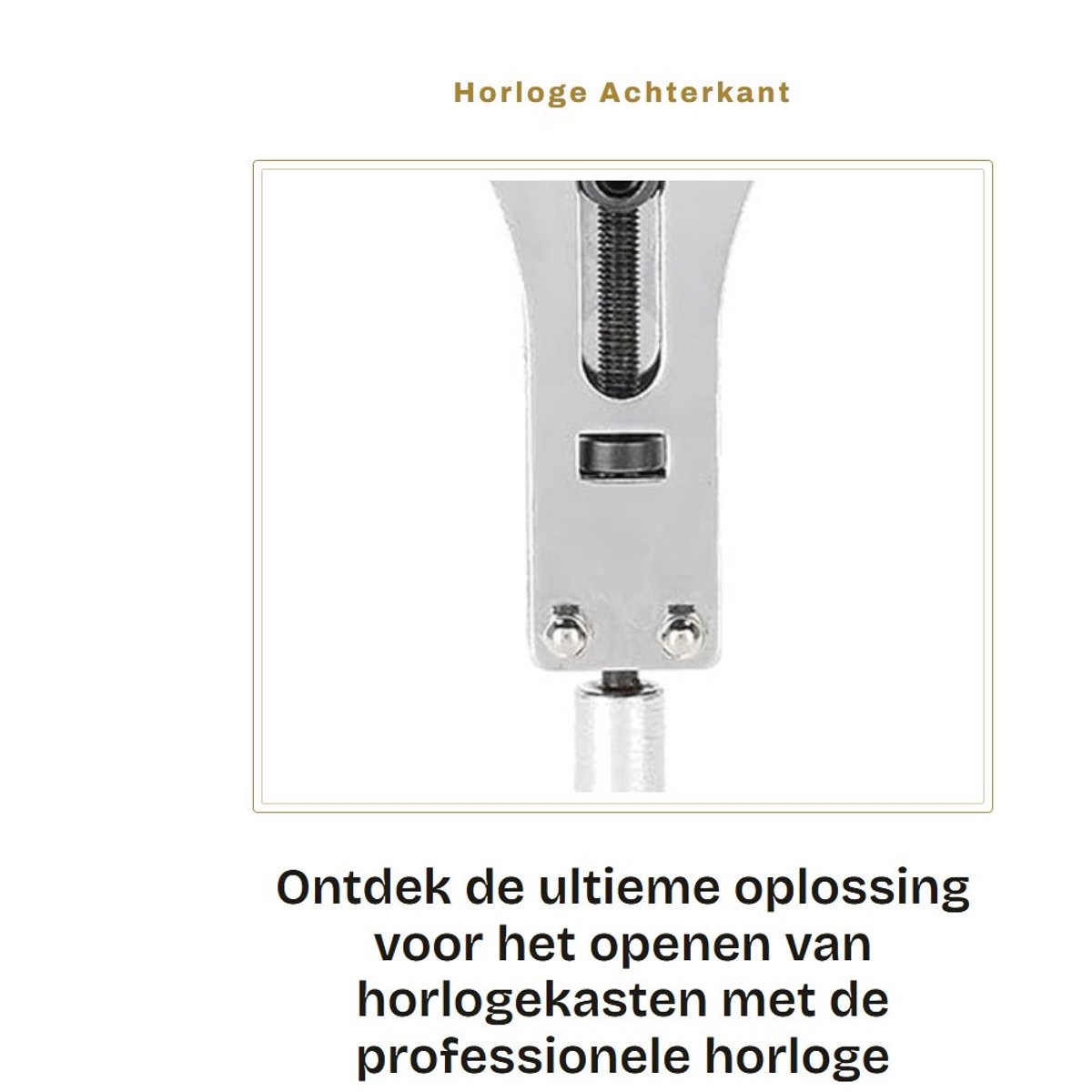 Dailygoods - Horloge Achterkant Case Opener - Professioneel Horloge Remover - Batterij Vervangen Tool - Compact Formaat - Horloge Opener Tool - Geschi...