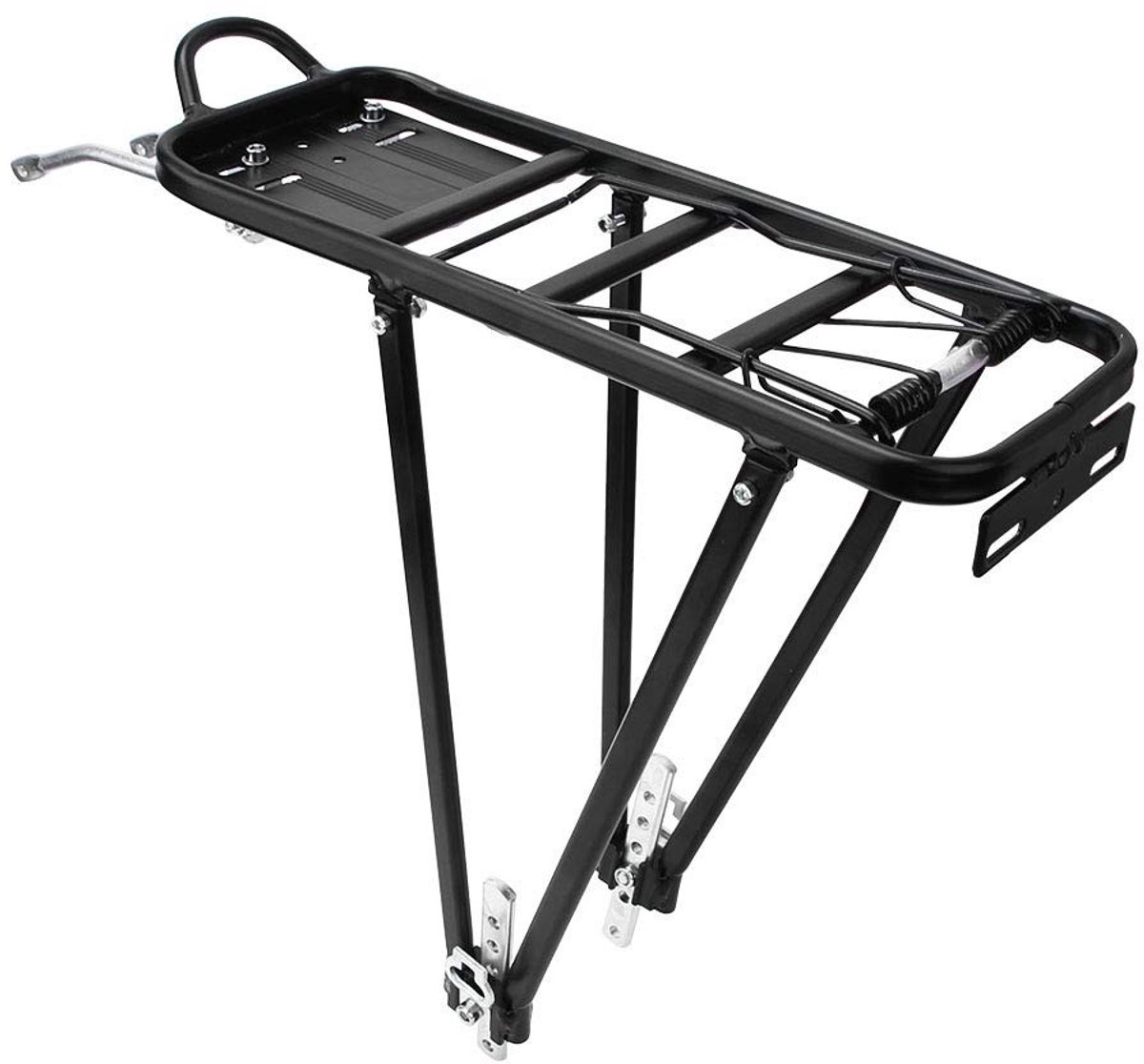 Dailygoods- Achterfietsrek Verstelbaar Aluminium - Fietsendrager 35 Kg - Bagagedrager - Universeel voor 24-28 Inch - Stevig en Betrouwbaar - 38,5 Cm Lang