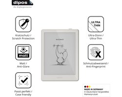 dipos – 2x Matte Beschermfolie geschikt voor Onyx Boox Go 6 Gen II | Krasbestendige & antireflecterende Screenprotector Ultra-Thin