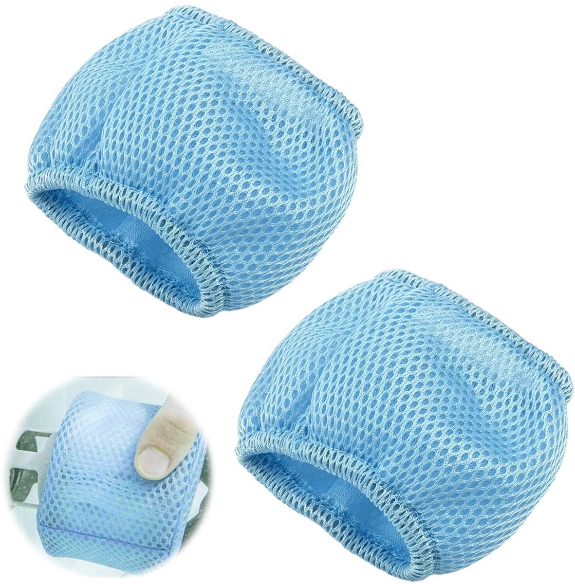 Dailygoods- Netafdekkingen 2 Stuks - Gekreukt Filterbeschermingsnet - Bescherming Tegen Bladeren/Insecten - Eenvoudig Te Gebruiken - Onderhoudsarm - Filterbescherming
