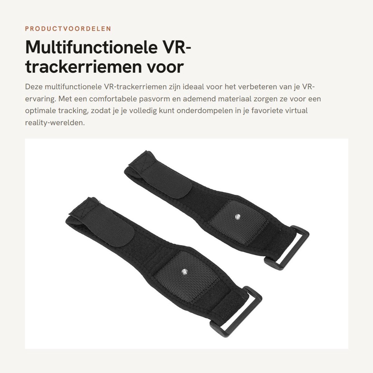 Dailygoods- VR-trackerriemen Verstelbaar - Polsbandjes - Ademend - Elastische Gemerceriseerde Doek - SBR Zachte Laag - 31 Cm / 12,2 Inch - Polsbandje