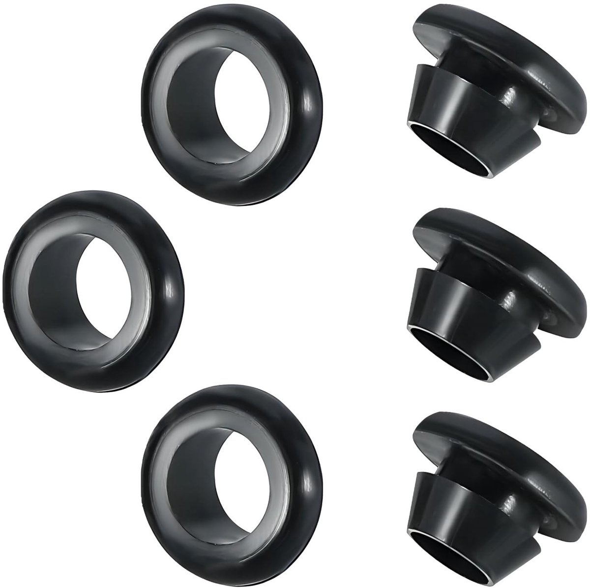 Dailygoods - Rubberdoorvoertules - Kabeldoorvoer - Vlamvertragend en waterdicht - ID 12 mm - Bescherming voor draden - 20 stuks - Stofdicht
