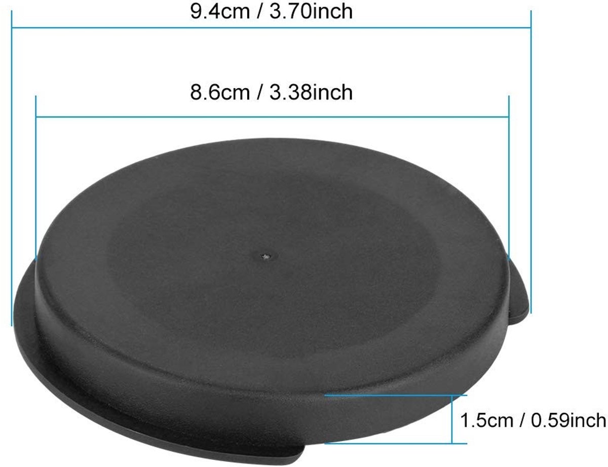Dailygoods - Gitaar Soundhole Cover - Klankgatbeschermer - Bescherming tegen schade - Zwart - Geschikt voor folk en klassieke gitaar - Eenvoudige inst...