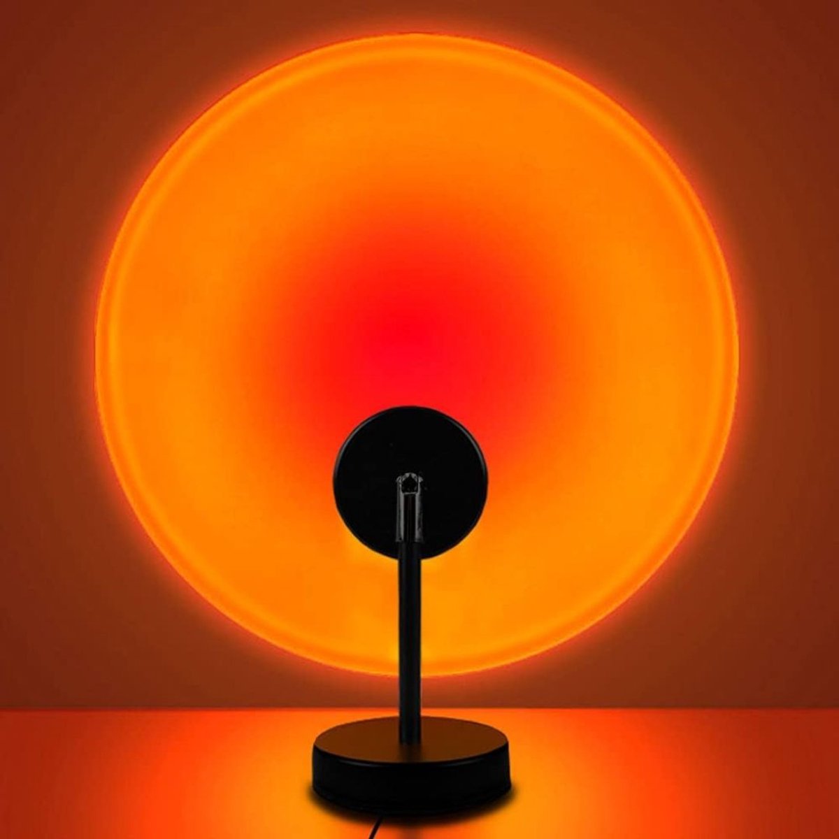CLVP® Sunset Lamp - Sfeerverlichting - TikTok Lamp - Zwart