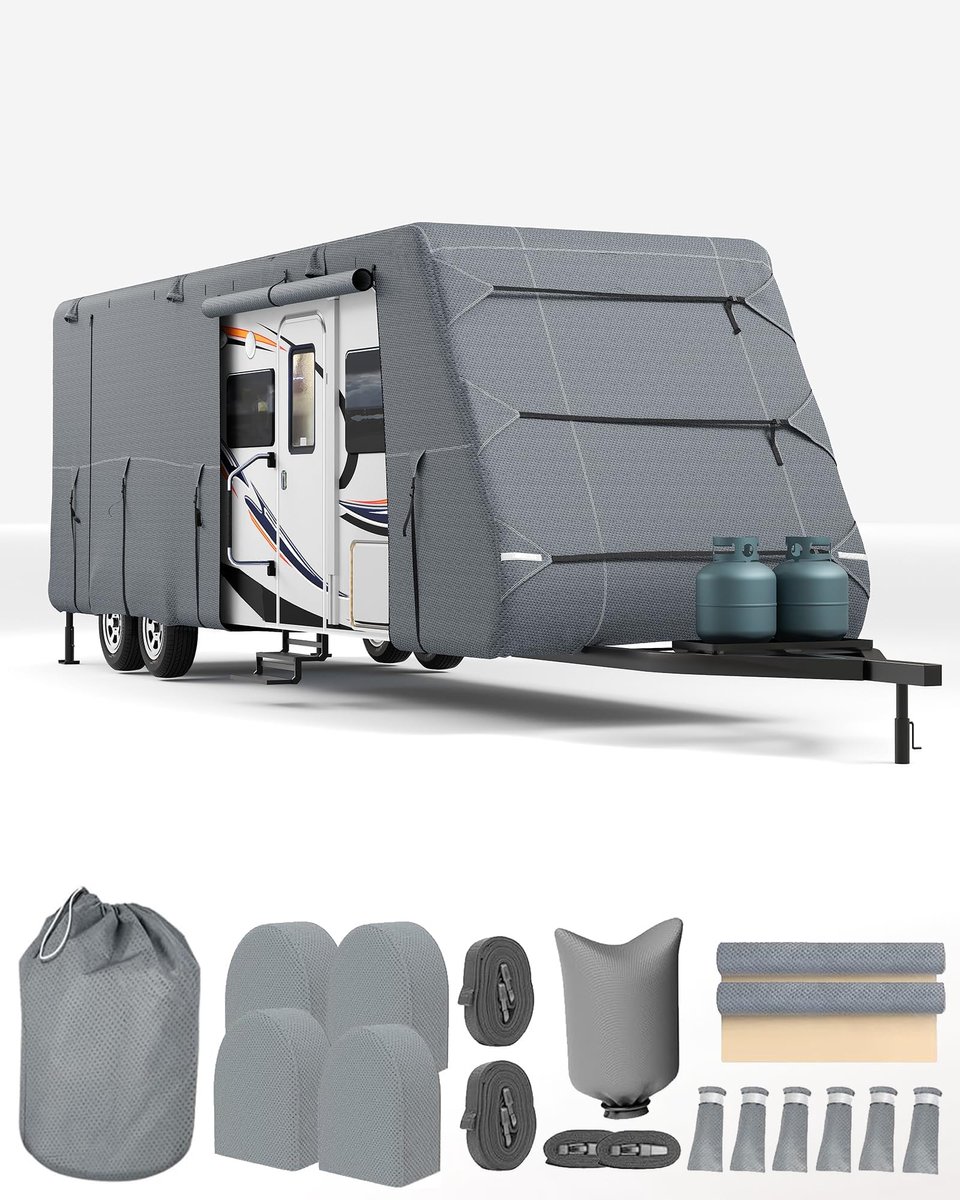 Camperhoes - Non-Woven Stof - Geschikt Voor Camperhoezen van 914-1006 cm - 1006x267x274 cm - Grijs