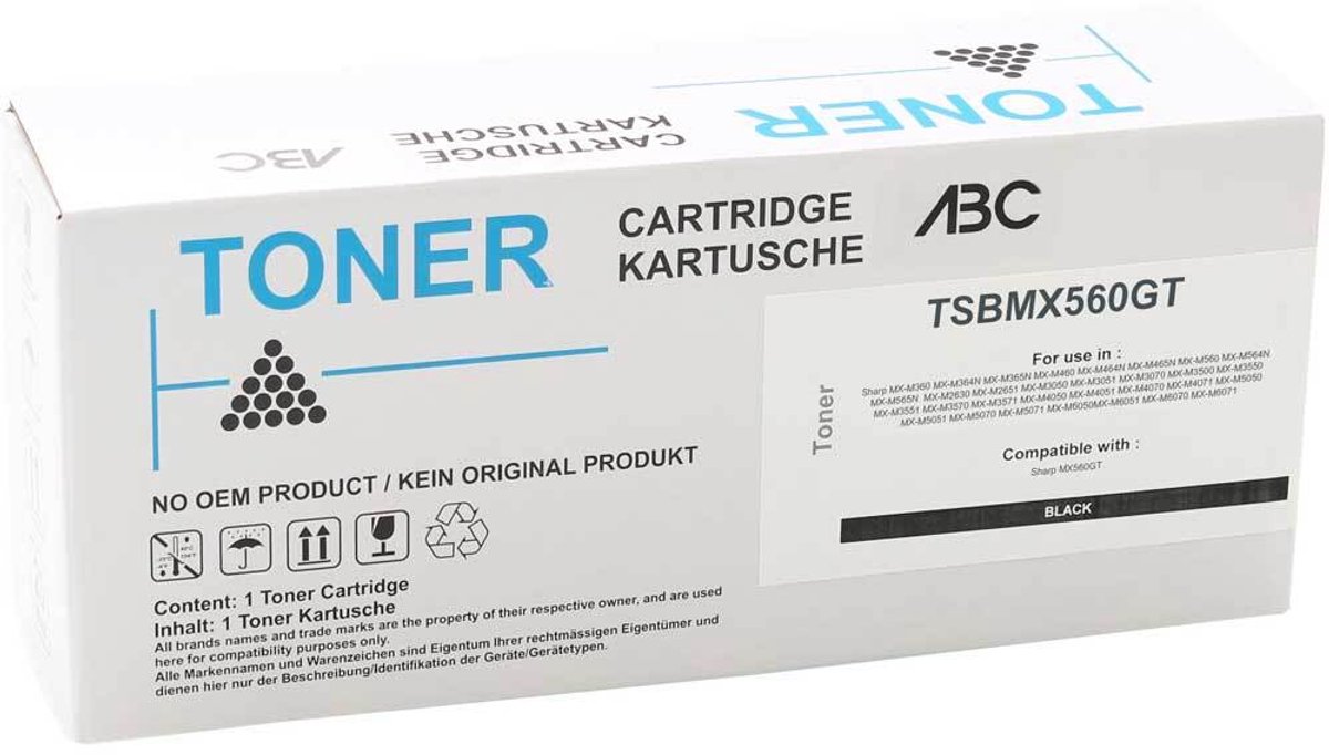 ABC huismerk toner geschikt voor Sharp MX560GT MX-M360 MX-M460 MX-M560 MX-M2630 MX-M3050 MX-M3550 MX-M4050 MX-