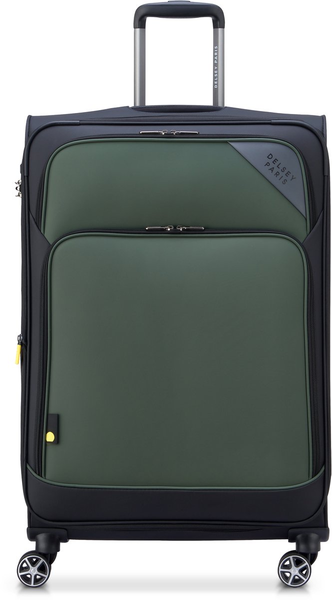 DELSEY Nolwenn Koffer Large 76 cm Expandable TSA-slot 4 Dubbele Wielen - Groen