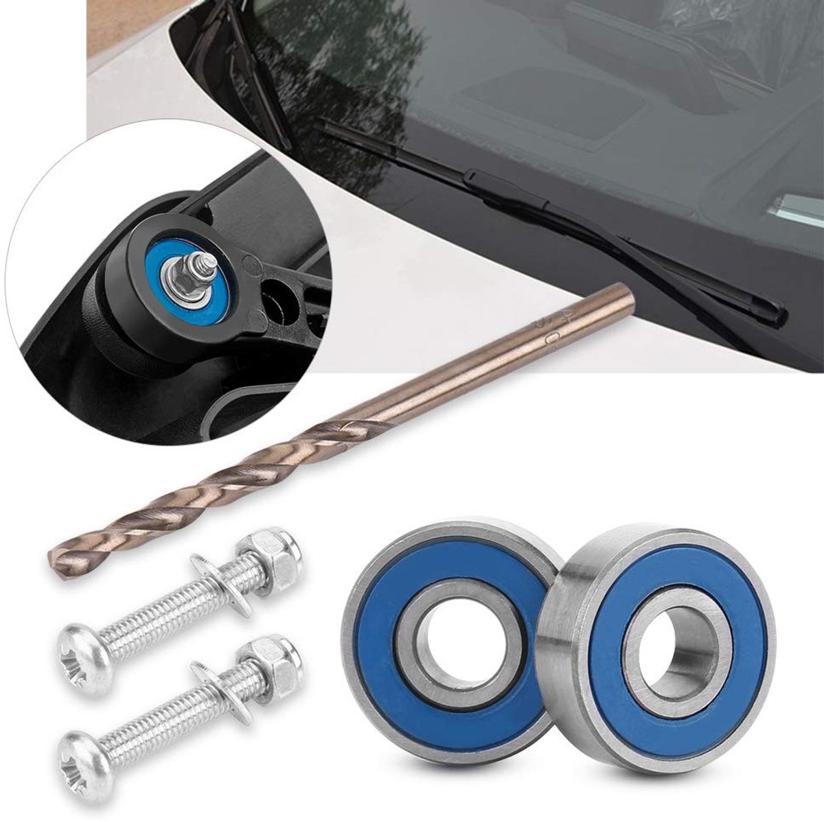 Dailygoods- Reparatieset Perfecte Pasvorm - Ruitenwisserarm - Eenvoudige Installatie - Kosteneffectieve Oplossing - Betrouwbare Reparatie - Geschikt voor Grand Scenic 2 II
